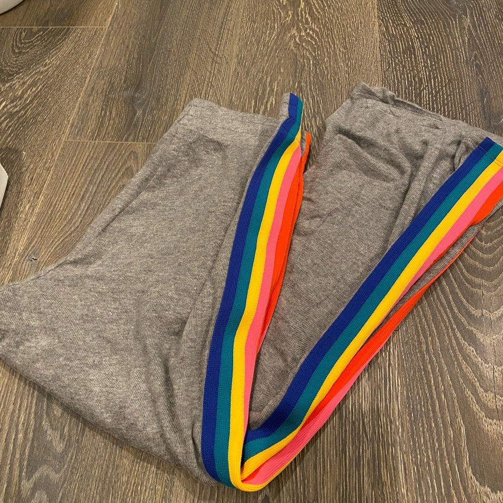 LNA Women’s Cotton Gray Rainbow Sweats